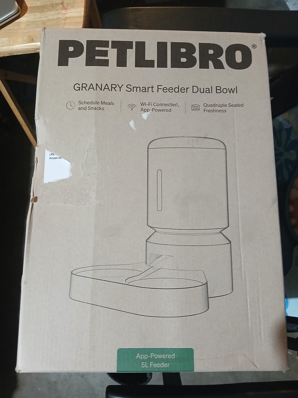 Petlibro Granary Smart Feeder Dual Bowl — White